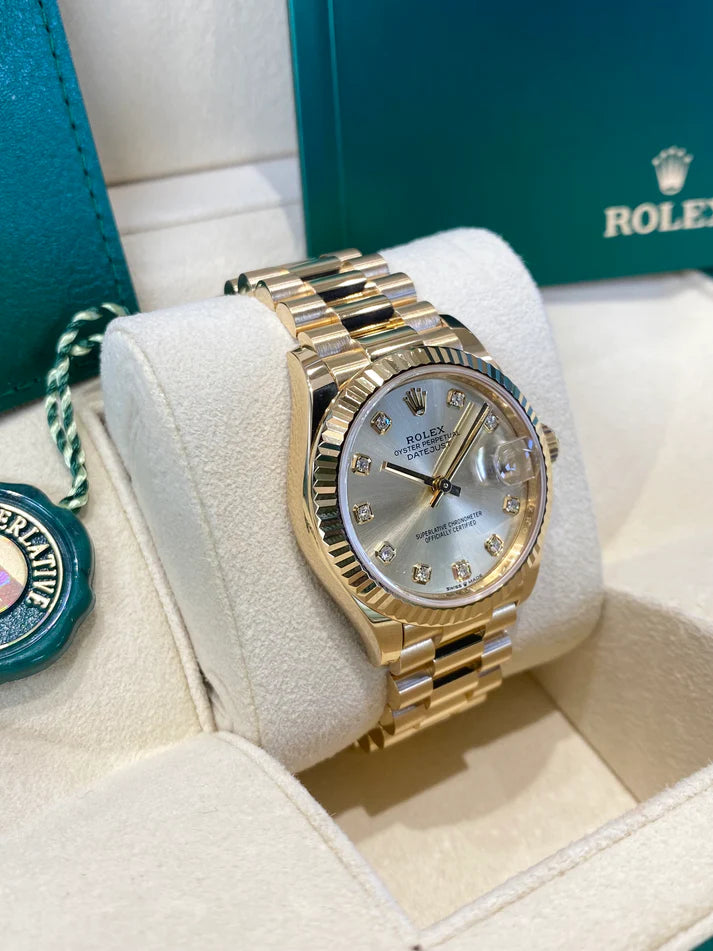 【1:1 Super Clone】 Datejust m278278-0009 Champagne 31mm Dial President Bracelet Watch