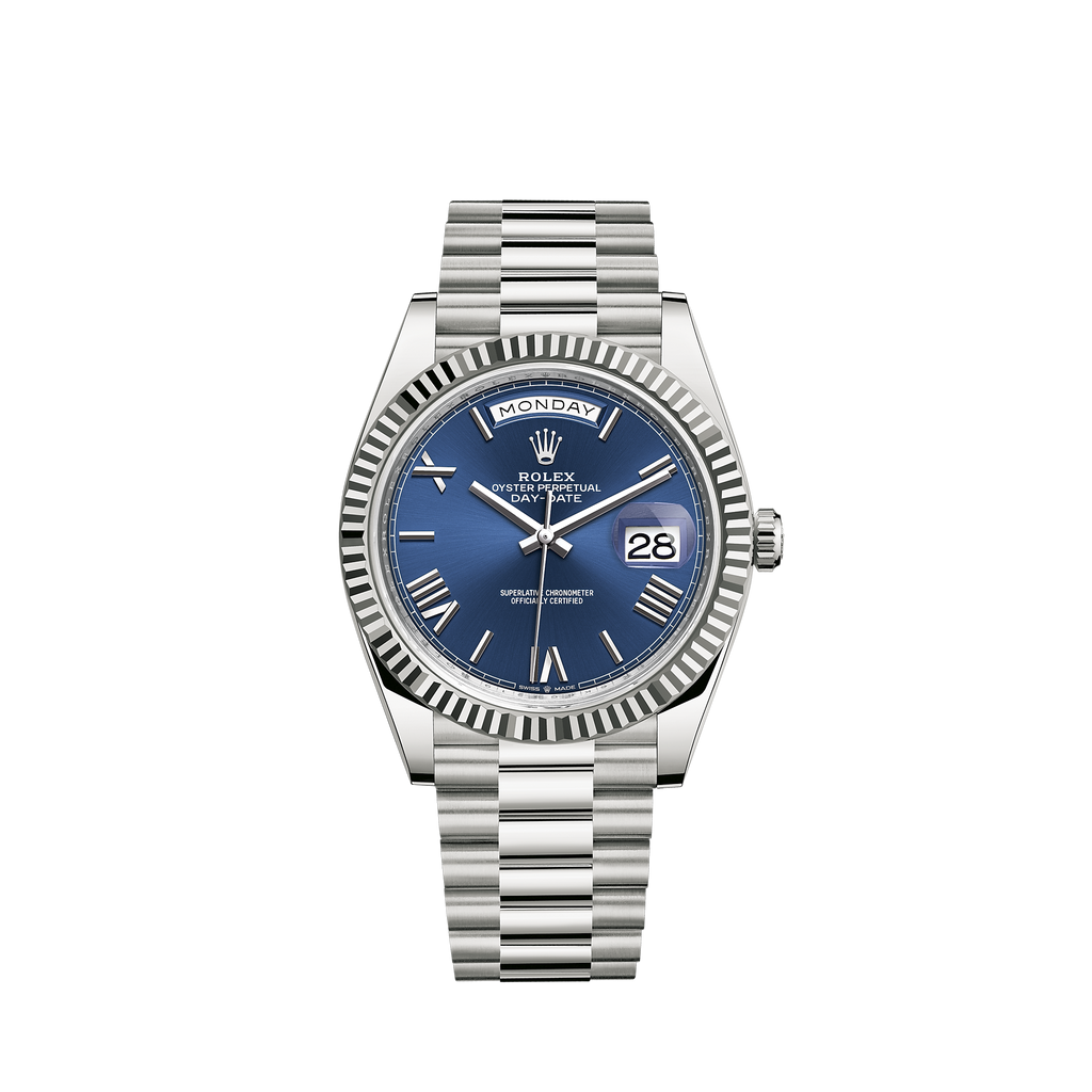 Day-Date White Gold Blue 40mm