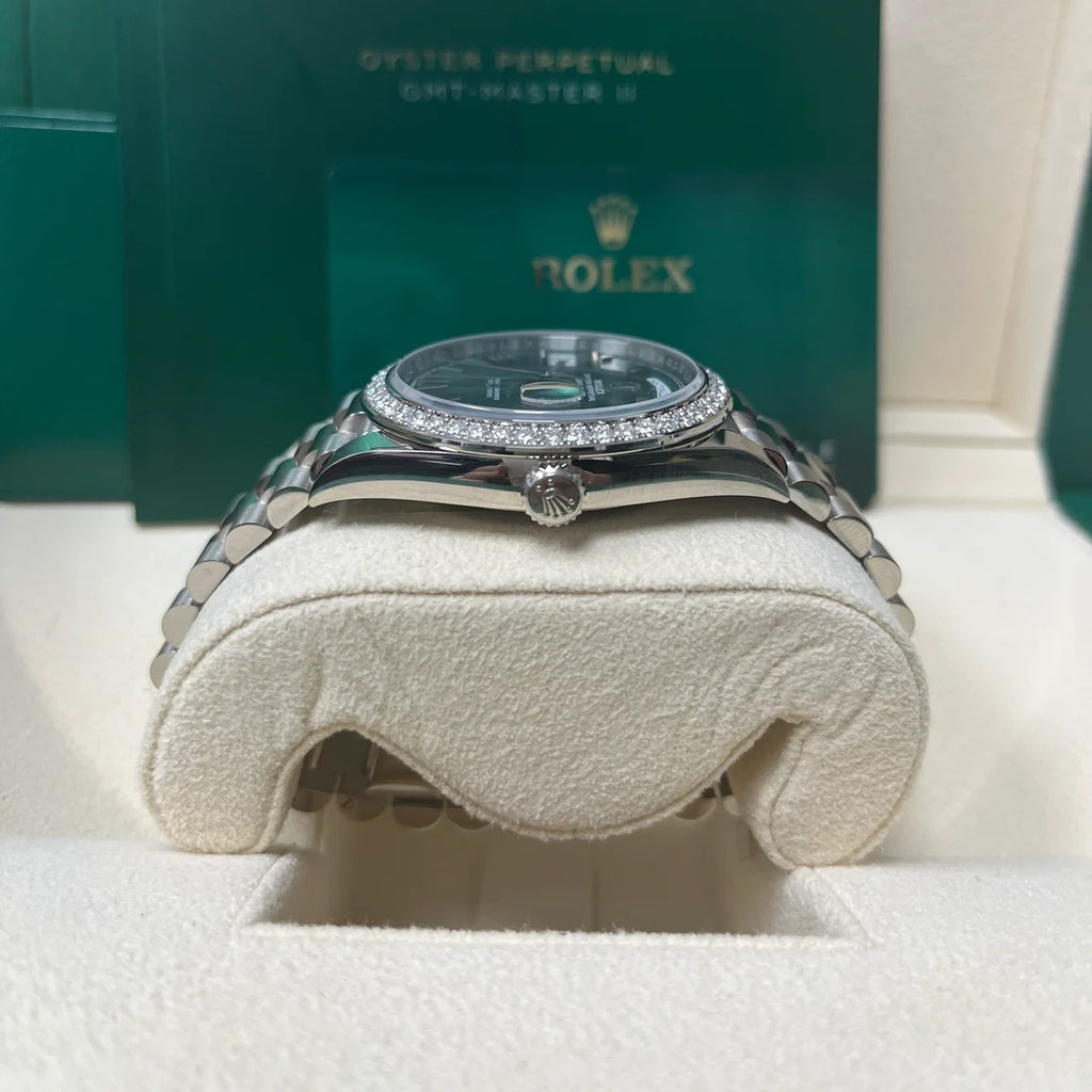 【1:1 Super Clone】  Day-Date 40mm 228349RBR-0030 Olive Green Dial President Bracelet