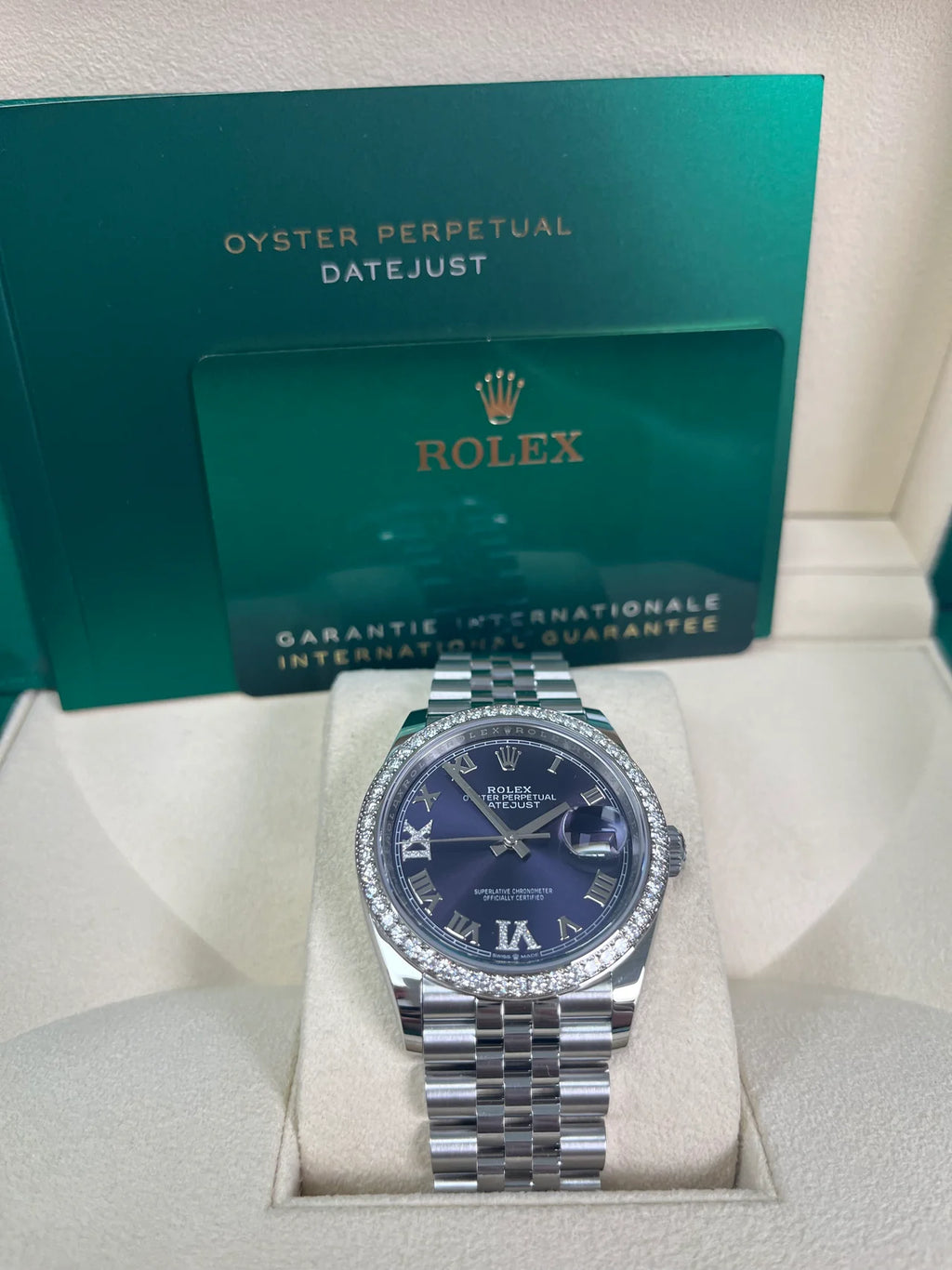 【1:1 Super Clone】  Datejust 36mm 126284 Aubergine Dial Jubilee Bracelet