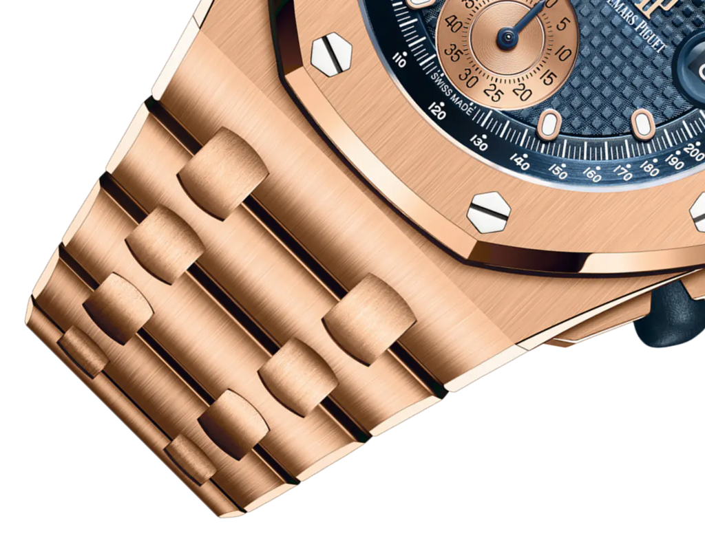 【1:1 Super Clone】A&P OFFSHORE Pink Gold Blue Dial CHRONOGRAPH 42mm