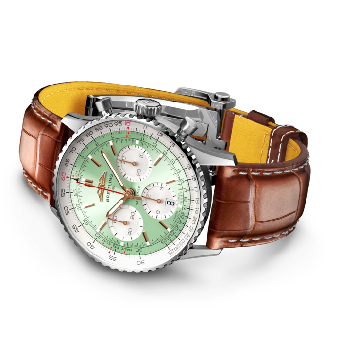 【1:1 Super Clone】Breitling AB0139211L1P1 Navitimer B01 Green Dial - Νew