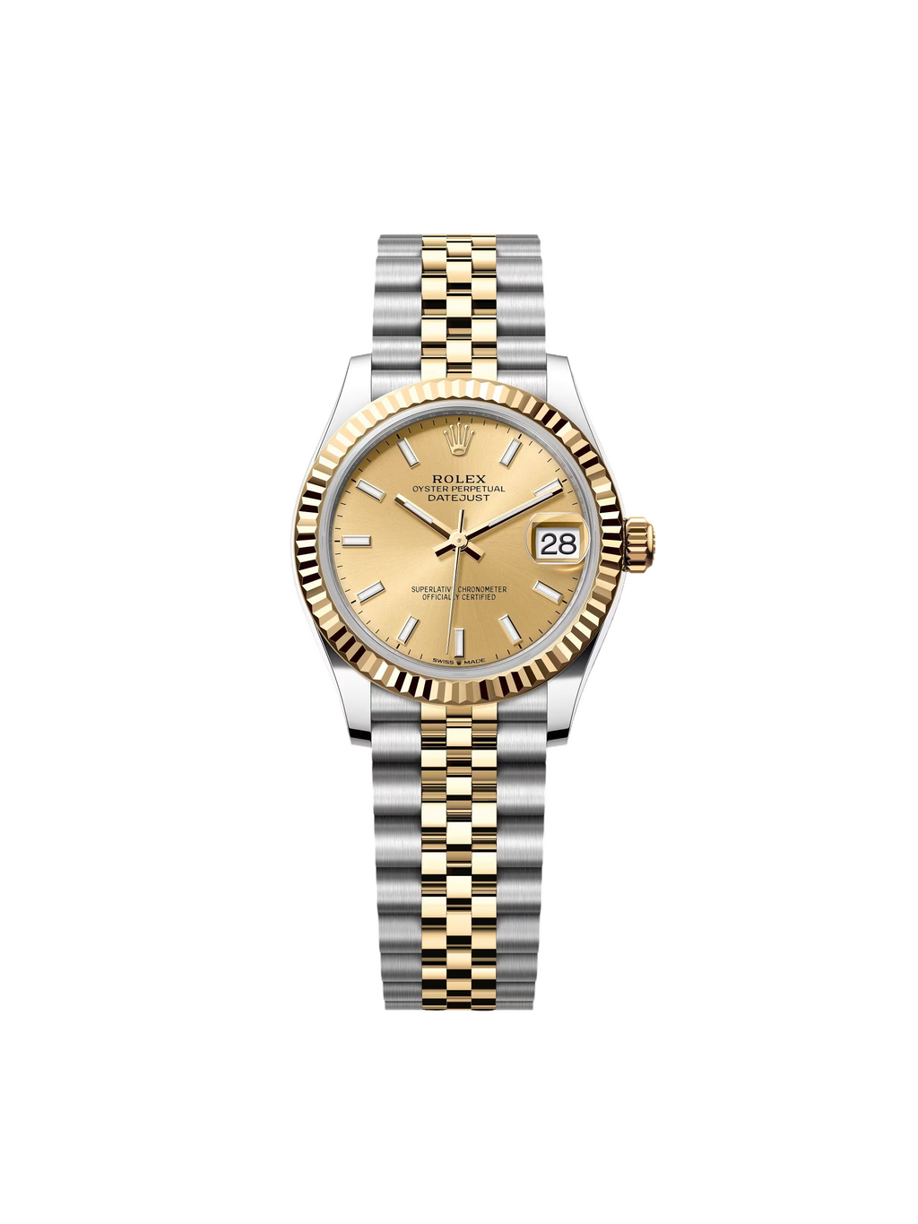 【1:1 Super Clone】 Datejust m278273-0013/0014 31mm Champagne Dial Stainless Steel and Yellow Gold Oyster Watch