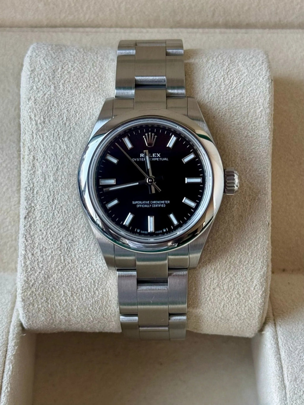 【1:1 Super Clone】 Oyster Perpetual 28mm 276200-0010 Black Dial Oyster Bracelet Watch