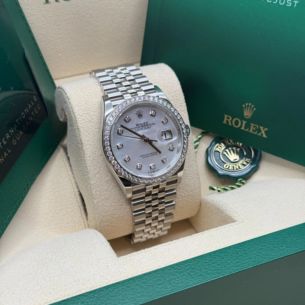 【1:1 Super Clone】  Datejust 36mm 126284 Mother-of-Pearl Dial Oyster Bracelet