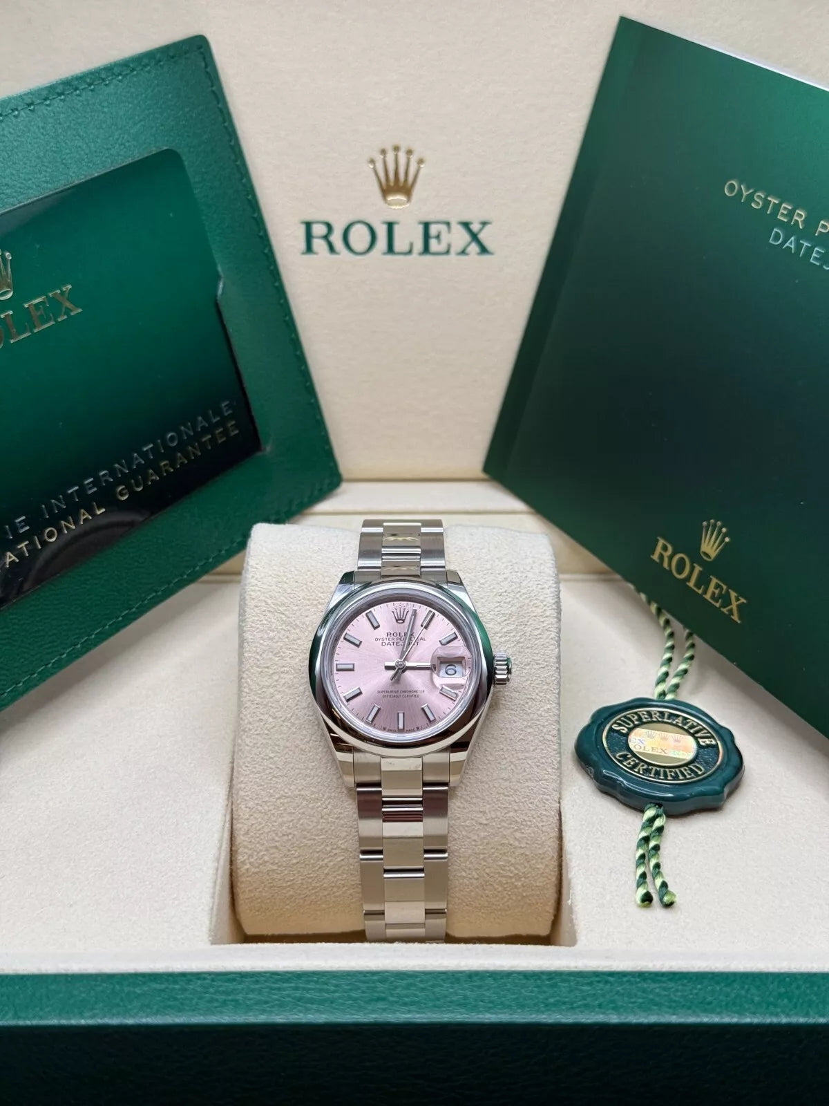 【1:1 Super Clone】 Lady-Datejust 28mm  279160 Oyster Perpetual Pink Dial Oyster Bracelet