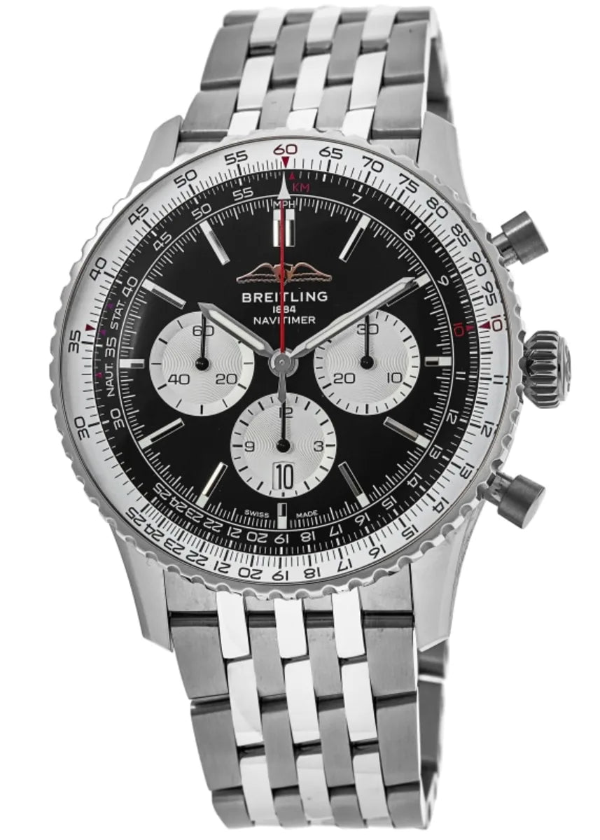 【1:1 Super Clone】Breitling AB0137211B1A1 Navitimer B01 Black Dial
