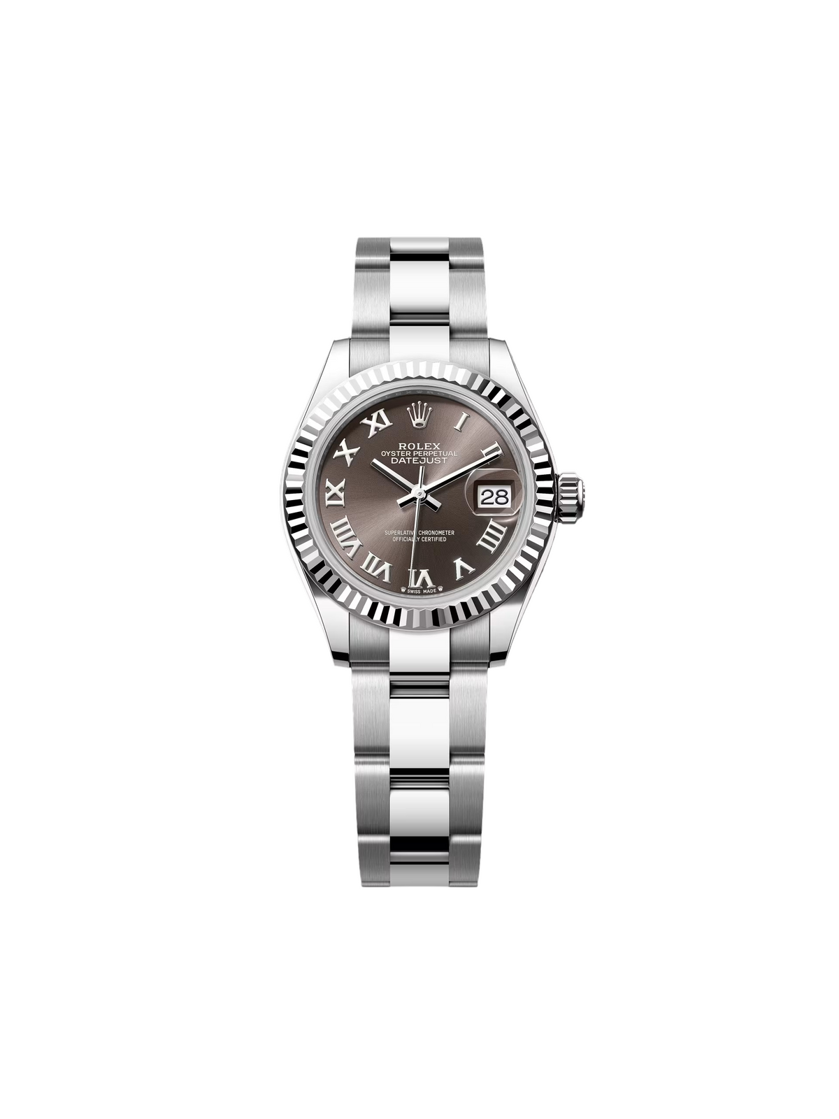 【1:1 Super Clone】 Lady-Datejust 28mm 279174 Dark Grey Roman Dial Oyster Bracelet