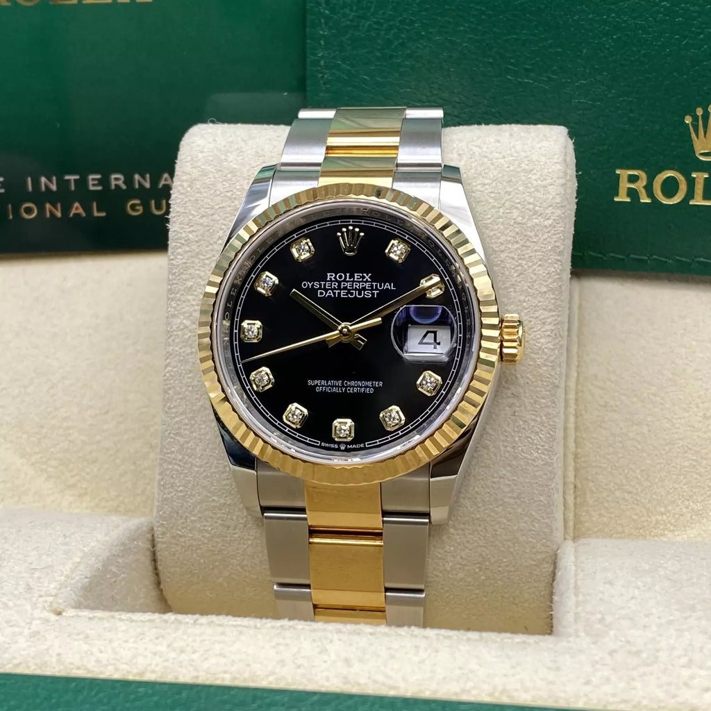【1:1 Super Clone】  Datejust 36mm 126233 Custom Black Dial Jubilee Bracelet Watch