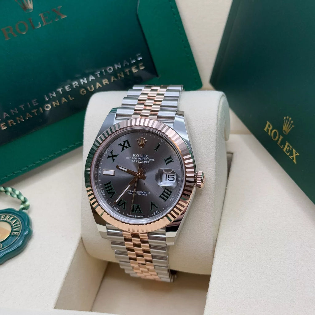 【1:1 Super Clone】 Datejust 41mm 126331 Oyster Band Steel and Everose Gold Men’s Watch