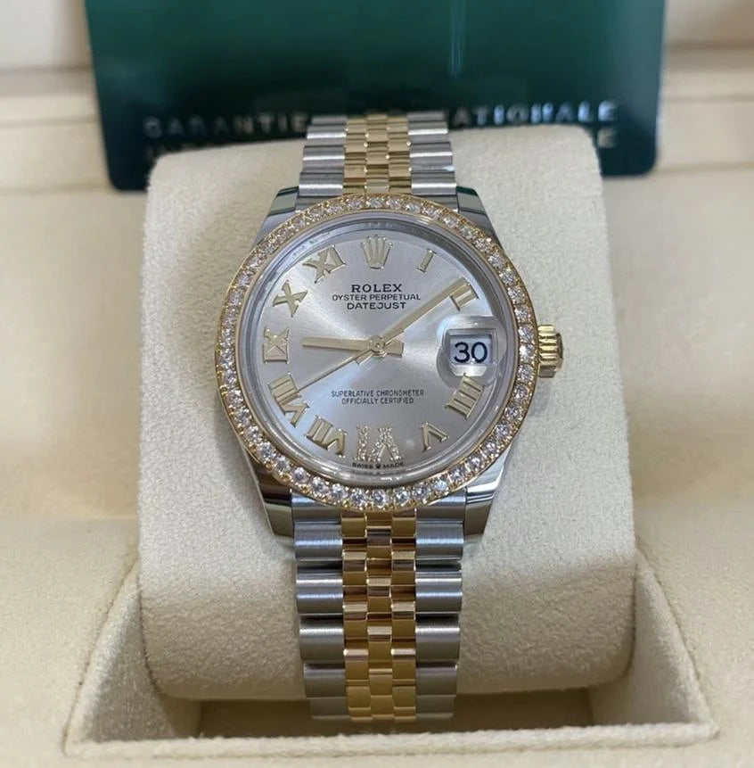 【1:1 Super Clone】 Datejust m278383RBR-0003/0004 31mm Silver Dial Oyster Bracelet