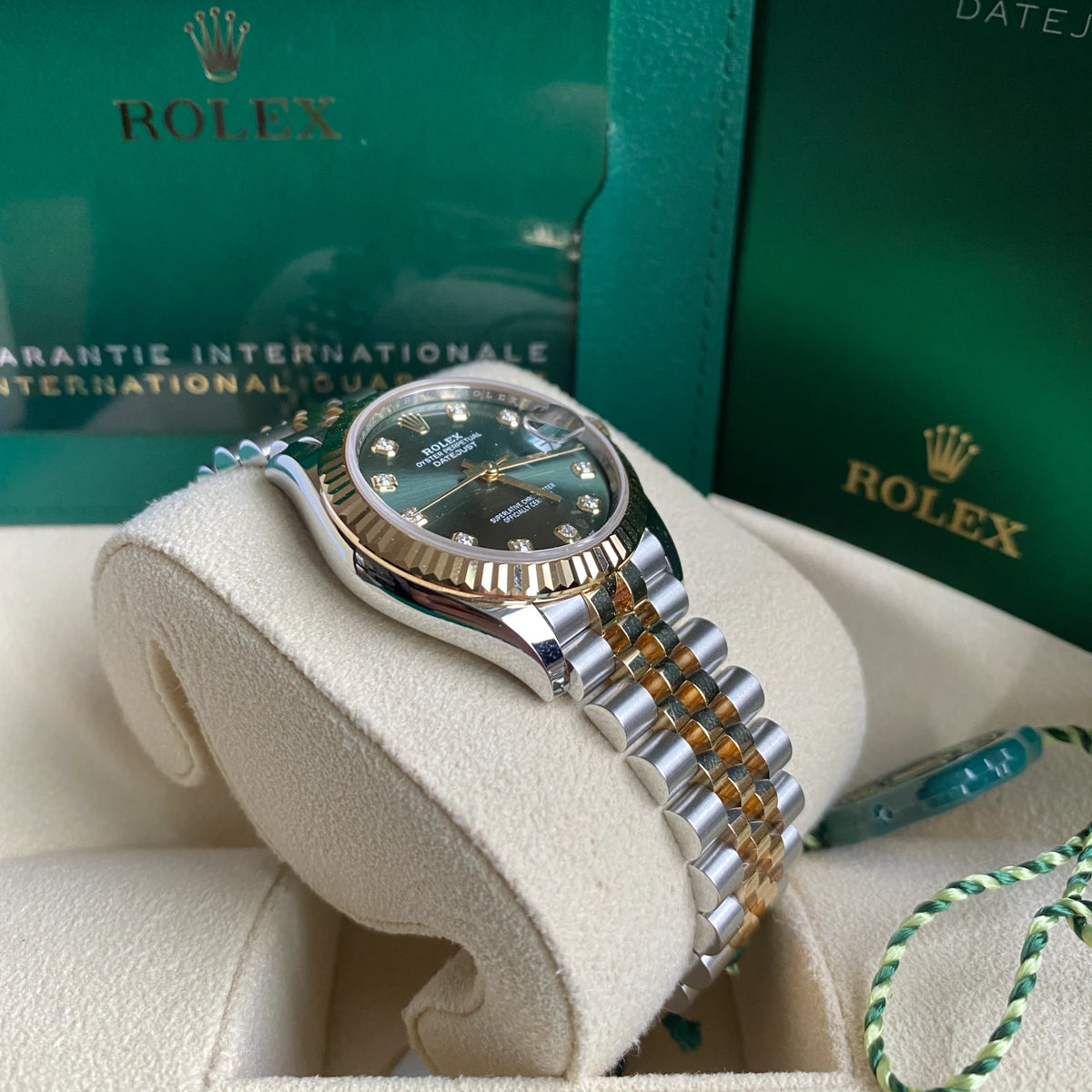 【1:1 Super Clone】 Datejust m278273-0029/0030 31mm Olive Green Dial Stainless Steel and Yellow Gold Oyster Watch