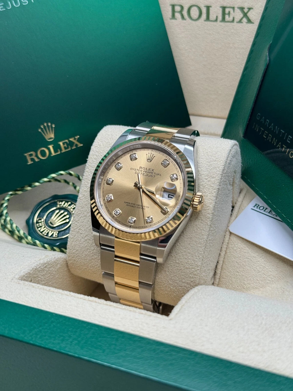 【1:1 Super Clone】  Datejust 36mm 126233 Champagne Dial Jubilee Bracelet Watch