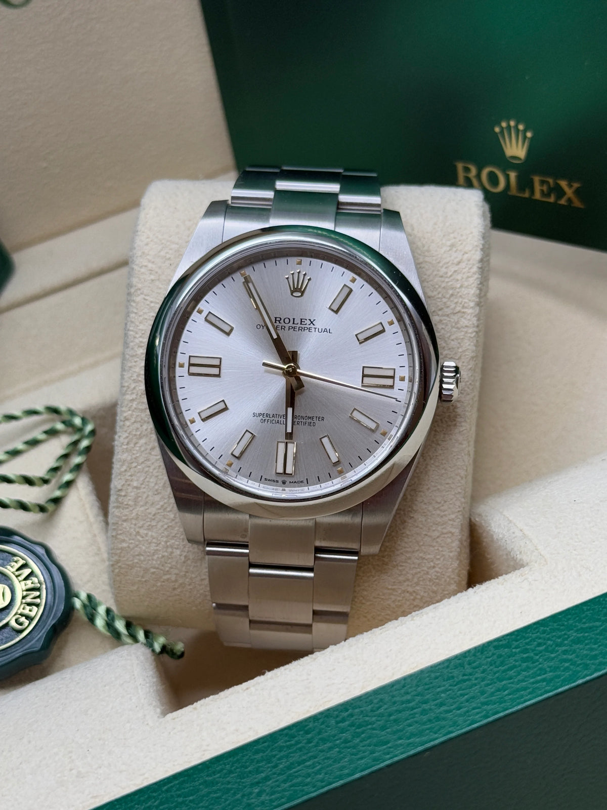 【1:1 Super Clone】 Oyster Perpetual 36mm 126000-0001 Silver Dial Oyster Bracelet