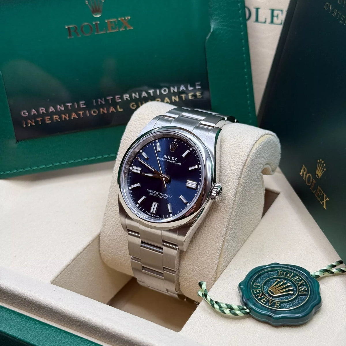 【1:1 Super Clone】 Oyster Perpetual 36mm 126000-0015 Blue Dial Stainless Steel Oyster Bracelet
