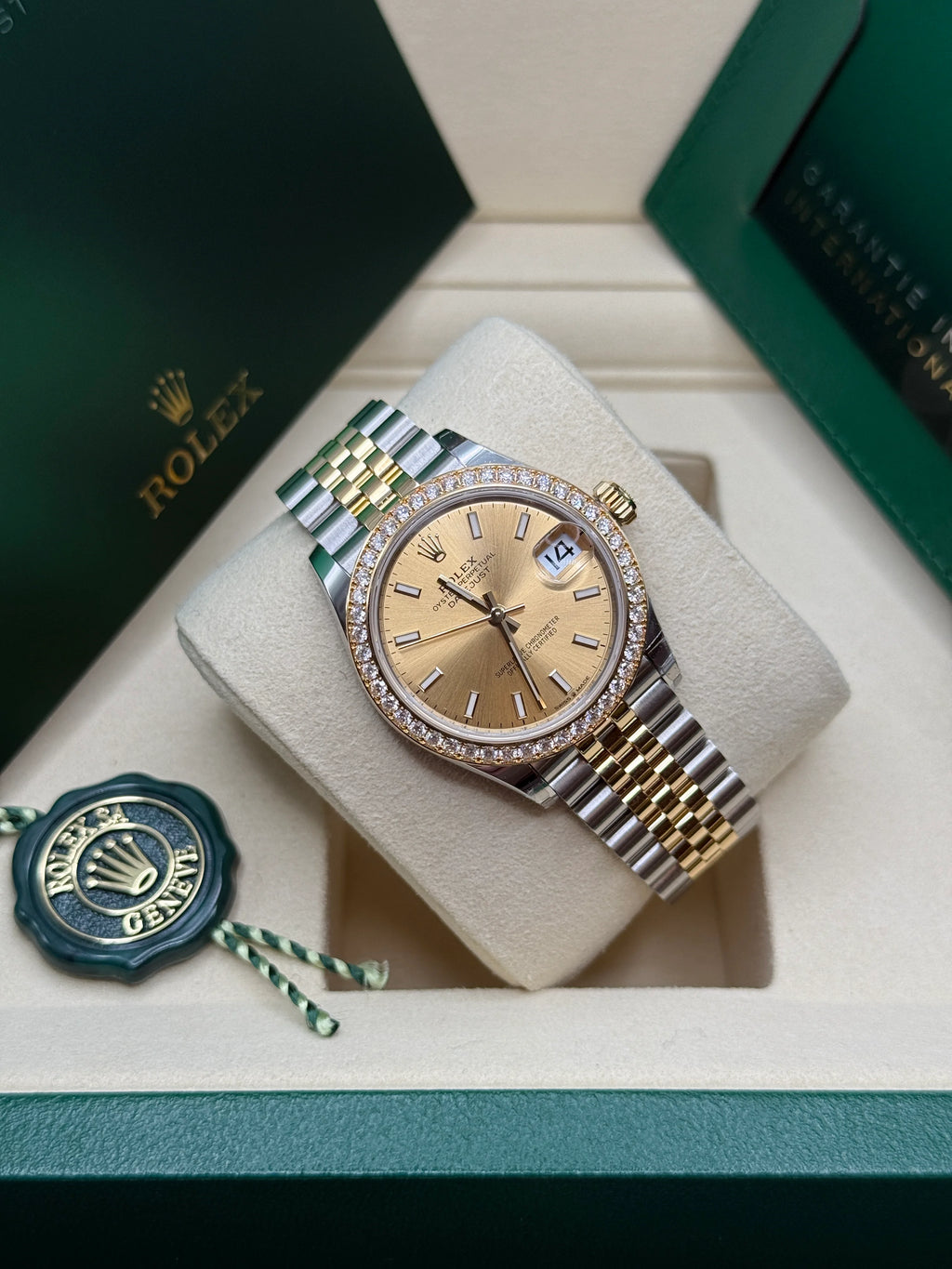 【1:1 Super Clone】 Datejust m278383-0013/0014  31mm Champagne Dial Oyster Bracelet