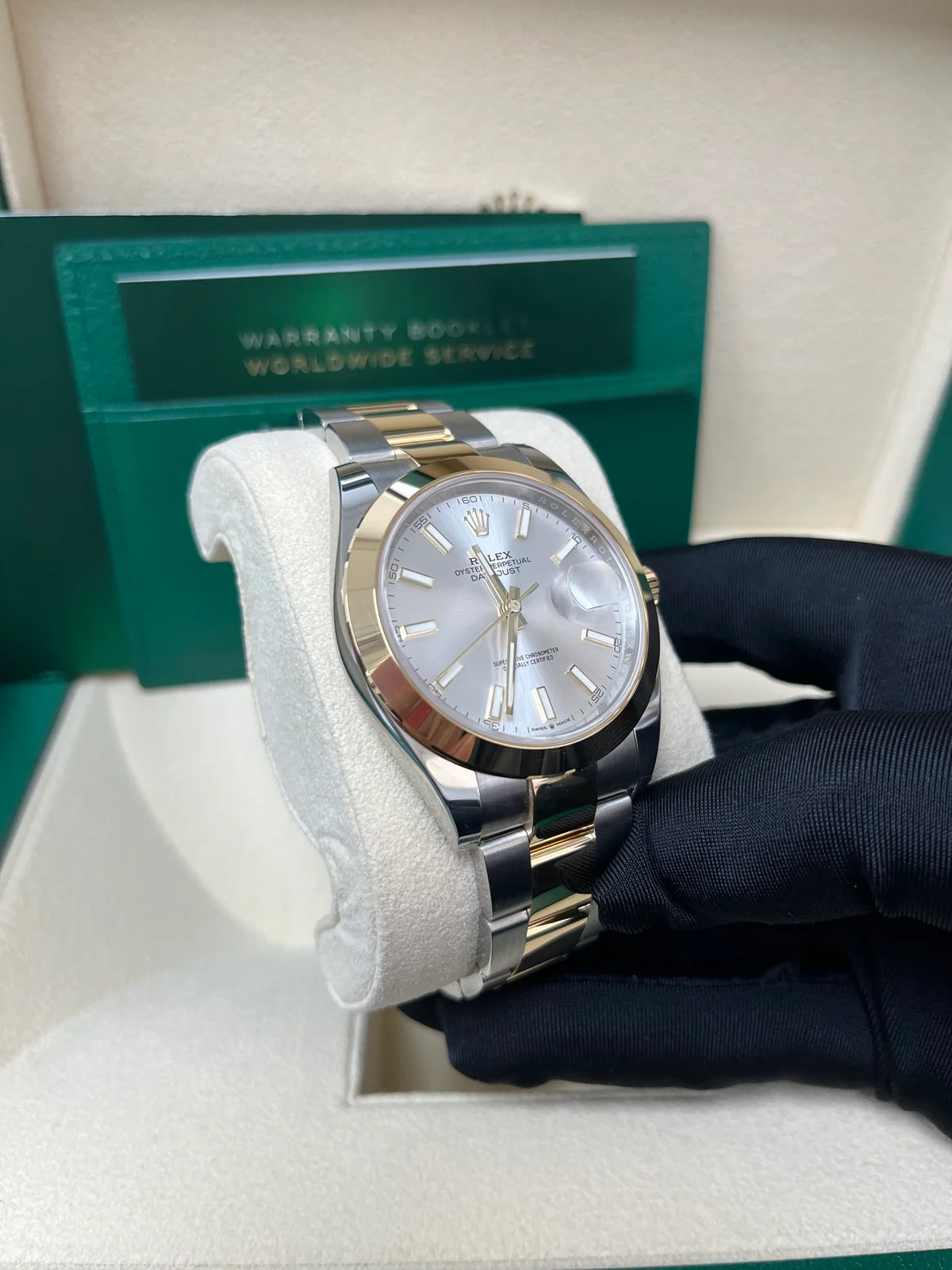【1:1 Super Clone】 Datejust 41mm 126303 Silver Index Oyster Steel and Yellow Gold Mens Watch