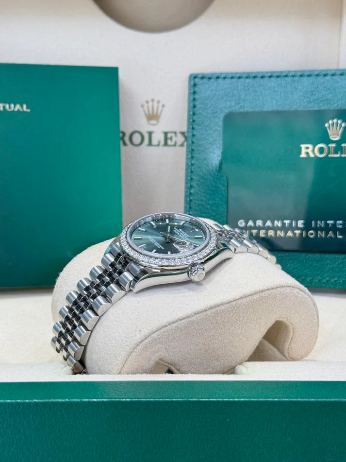 【1:1 Super Clone】 Datejust m278384RBR-0021/0022 Mint Green 31mm Dial Oyster Watch