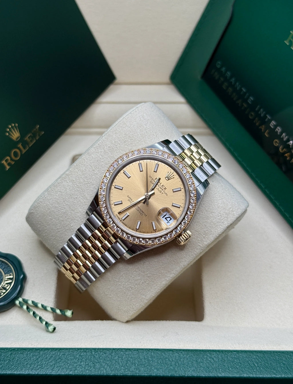 【1:1 Super Clone】 Datejust m278383-0013/0014  31mm Champagne Dial Oyster Bracelet