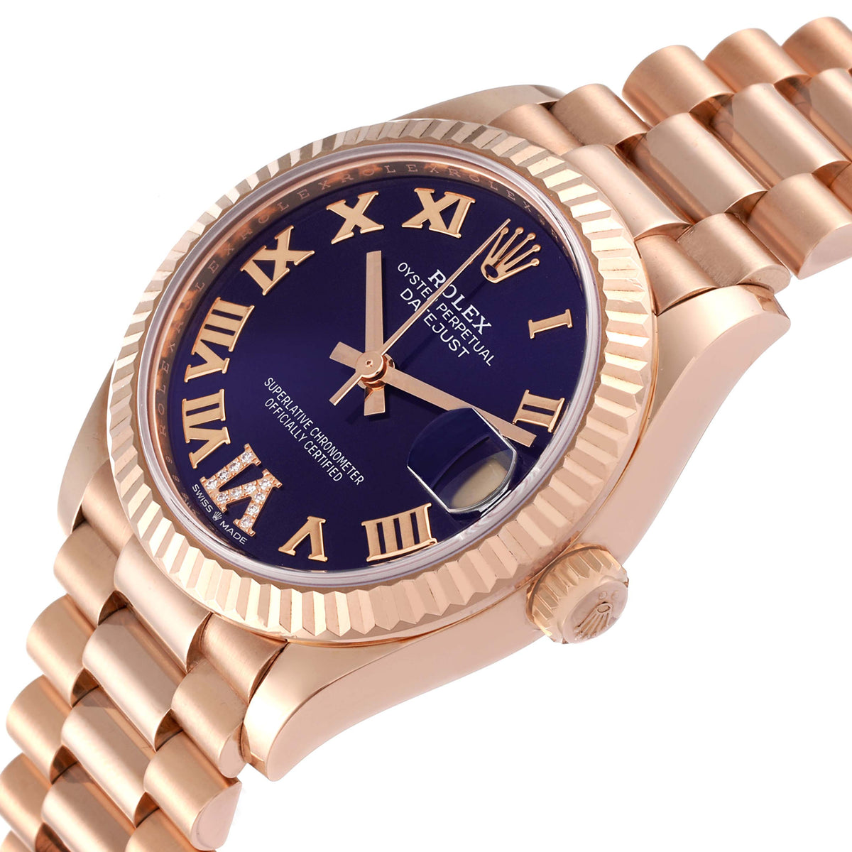 【1:1 Super Clone】 Datejust m278275-0029 Aubergine Dial 31mm