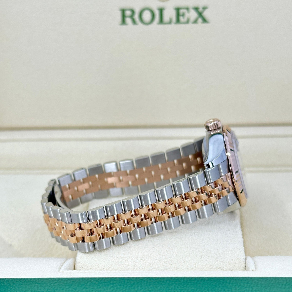 【1:1 Super Clone】 Lady-Datejust 28mm 279171 Chocolate Roman Oyster Stainless Steel and Rose Gold