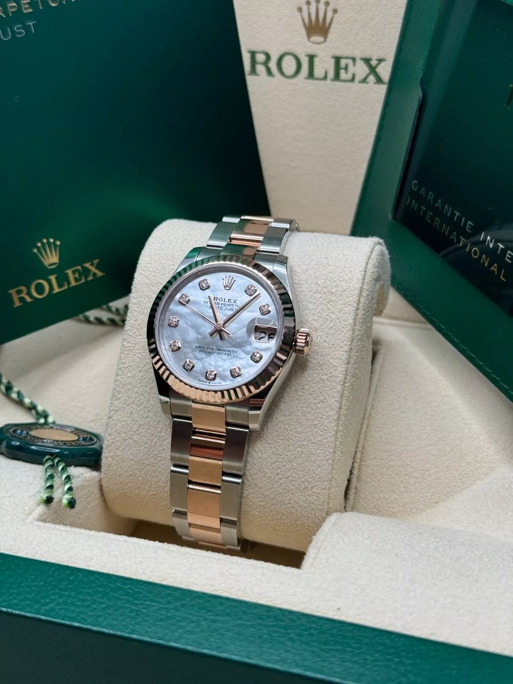 【1:1 Super Clone】 Datejust m278271-0025/0026 White Mother-of-Pearl 31mm Dial Oyster Bracelet Watch