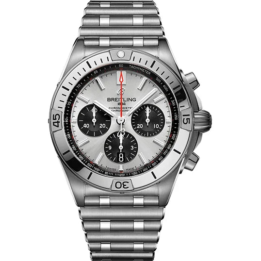 【1:1 Super Clone】Breitling Watch Chronomat B01 42 Silver Bracelet