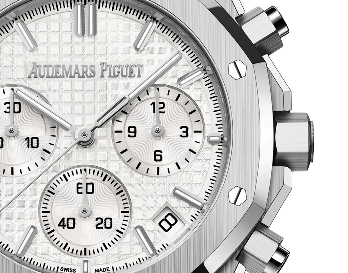 【1:1 Super Clone】A&P ROYAL OAK Silver-Toned Dial CHRONOGRAPH 41mm