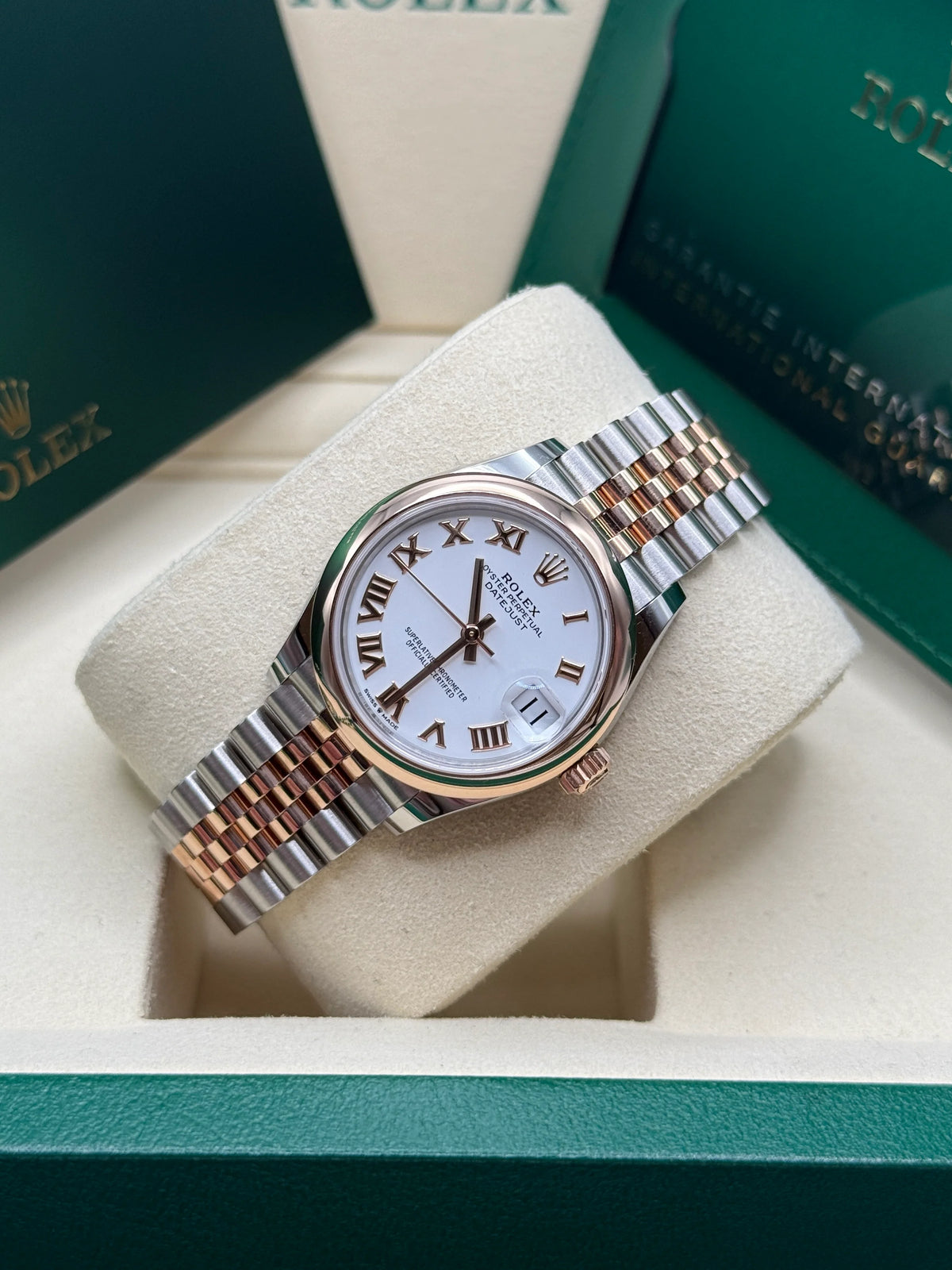 【1:1 Super Clone】 Datejust m278241-0001/0002 White 31mm Dial Oyster Bracelet Watch