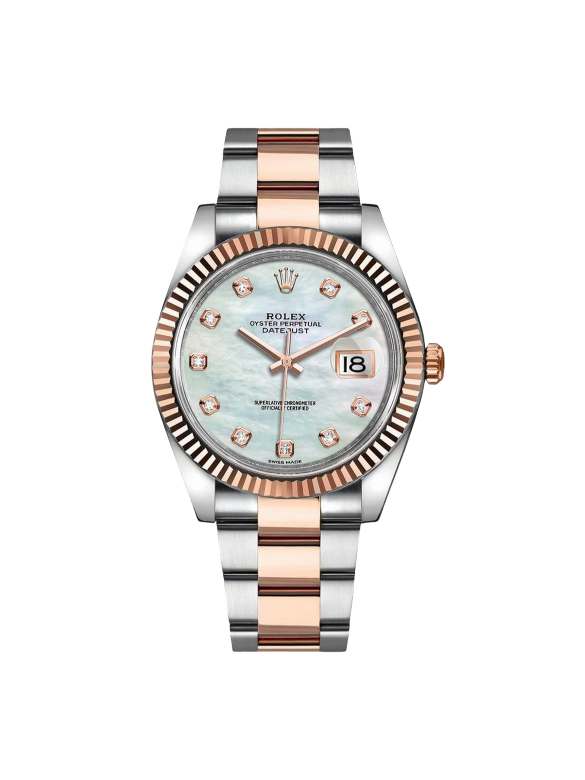 【1:1 Super Clone】 Datejust 41mm 126331 MOP Diamond Jubilee Steel and Rose Gold Watch