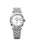 【1:1 Super Clone】  Datejust 36mm 126234 White Roman Dial Oyster Stainless Steel Mens
