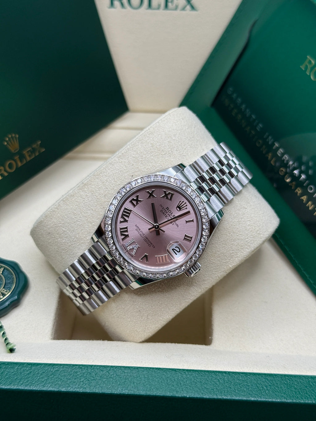 【1:1 Super Clone】 Datejust m278384RBR-0027/0028 Pink 31mm Dial Oyster Watch