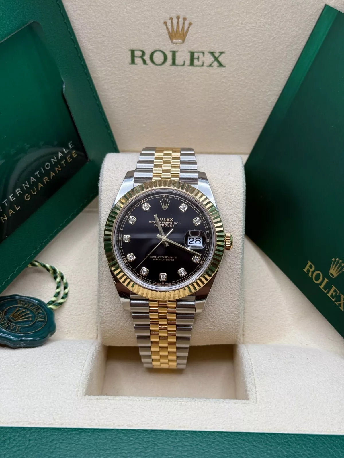 【1:1 Super Clone】  Datejust 36mm 126233 Custom Black Dial Jubilee Bracelet Watch