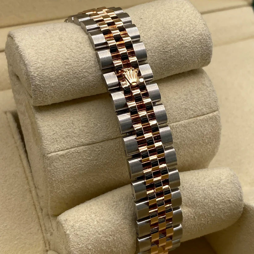 【1:1 Super Clone】 Lady-Datejust 28mm 279171 Chocolate Diamond Set Oyster Stainless Steel and Rose Gold
