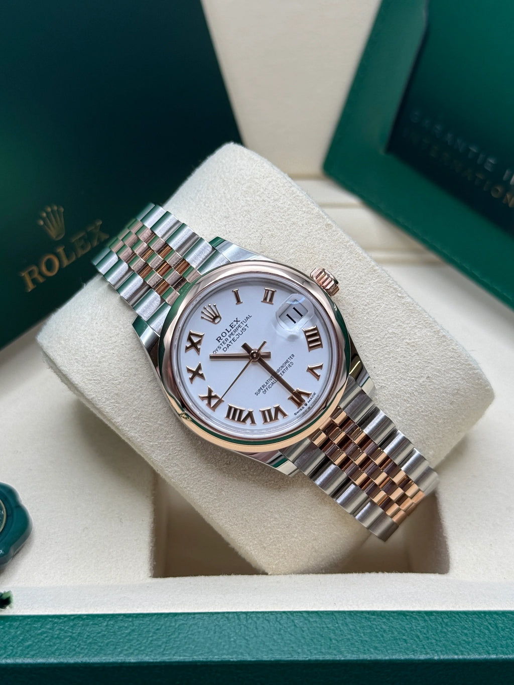 【1:1 Super Clone】 Datejust m278241-0001/0002 White 31mm Dial Oyster Bracelet Watch