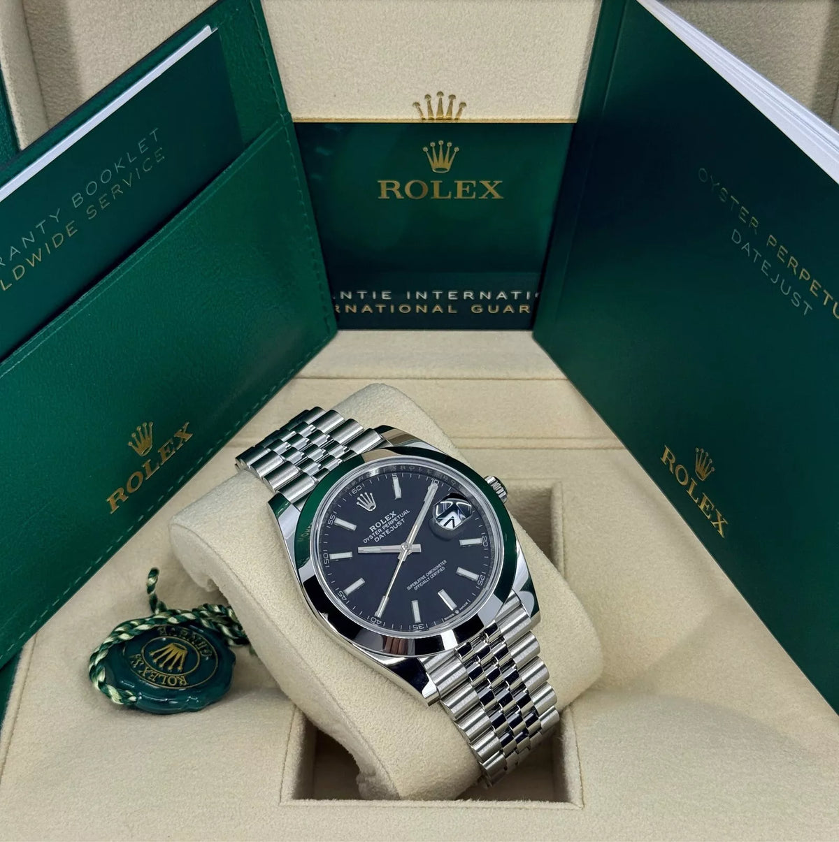 【1:1 Super Clone】 Datejust 41mm 126300 Black Index Oyster 41mm Stainless Steel Watch
