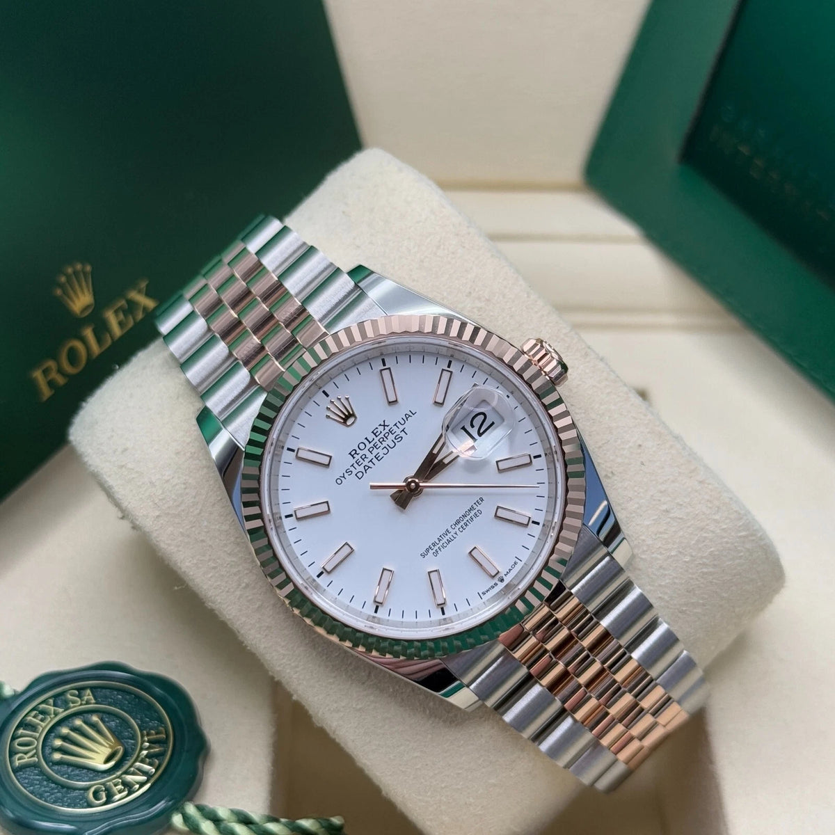 【1:1 Super Clone】  Datejust 36mm 126231 White Dial Jubilee Bracelet