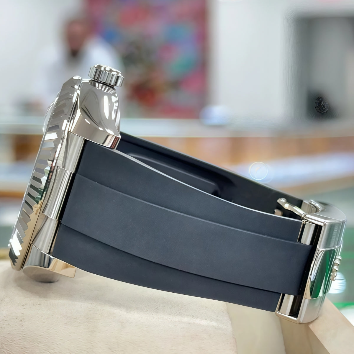 【1:1 Super Clone】 Sky-Dweller 42mm White Gold White Dial Oysterflex - 336239