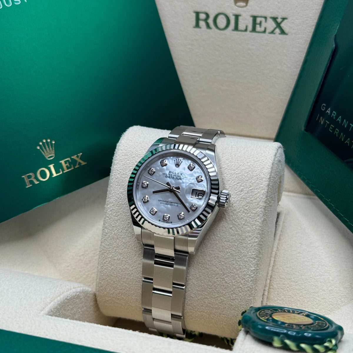 【1:1 Super Clone】 Lady-Datejust 28mm 279174 Mother Of Pearl Diamond Dial Oyster Bracelet