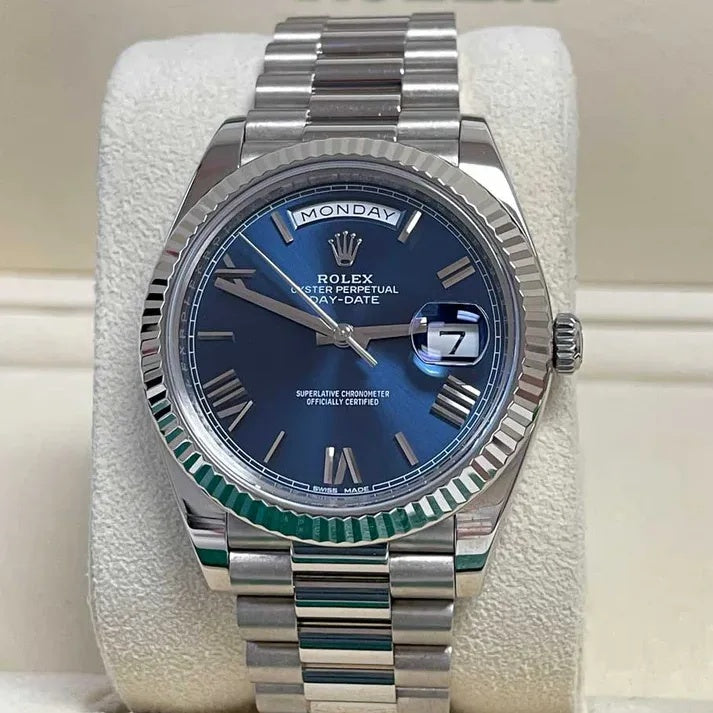 【1:1 Super Clone】  Day-Date "President" 40mm Blue Roman Dial  228236-0007