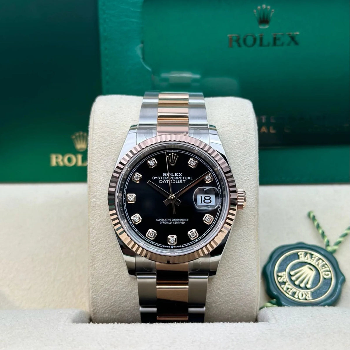 【1:1 Super Clone】  Datejust 36mm 126231 Black Dial 36mm Oyster Bracelet