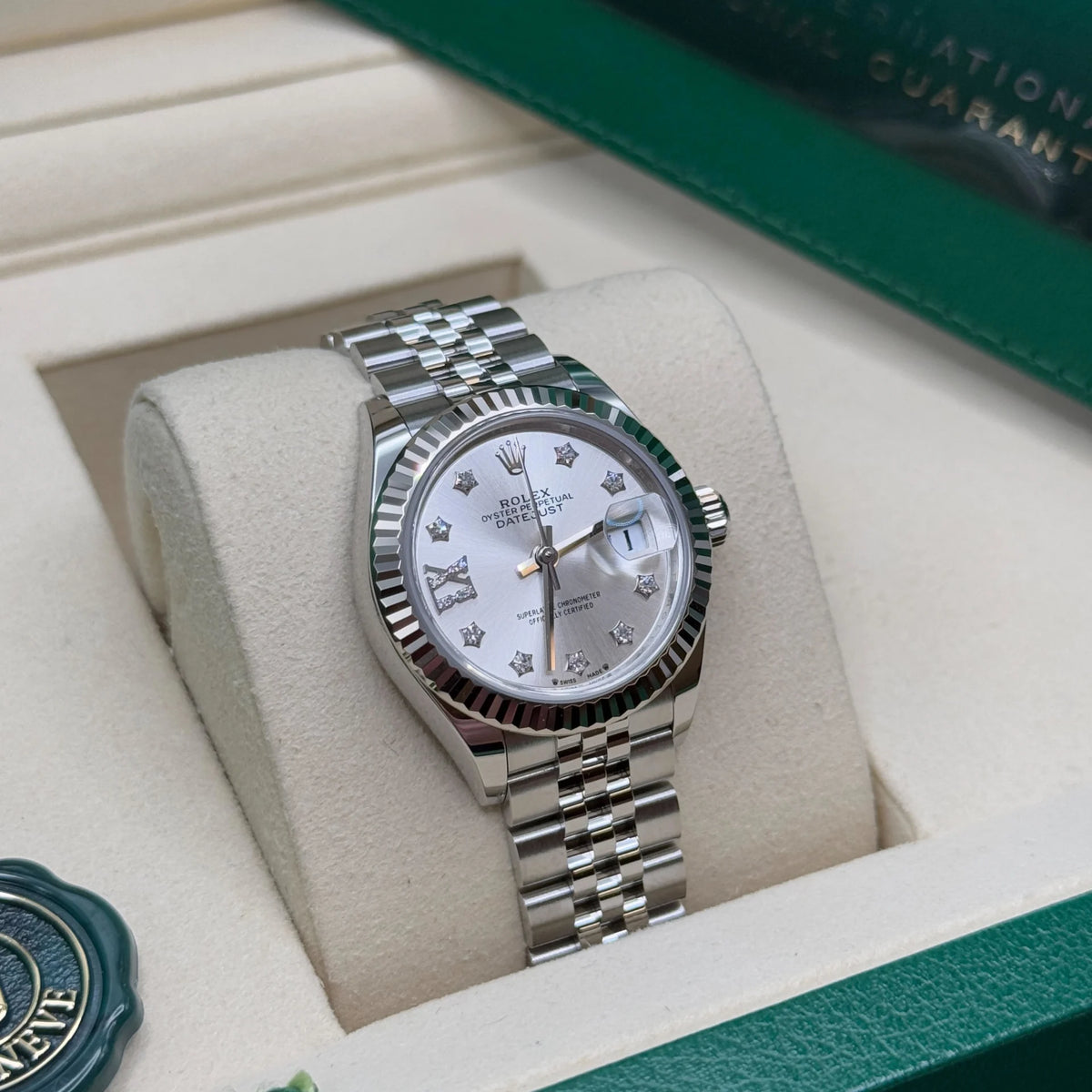 【1:1 Super Clone】 Lady-Datejust 28mm 279174 Silver Diamond Dial Oyster Bracelet