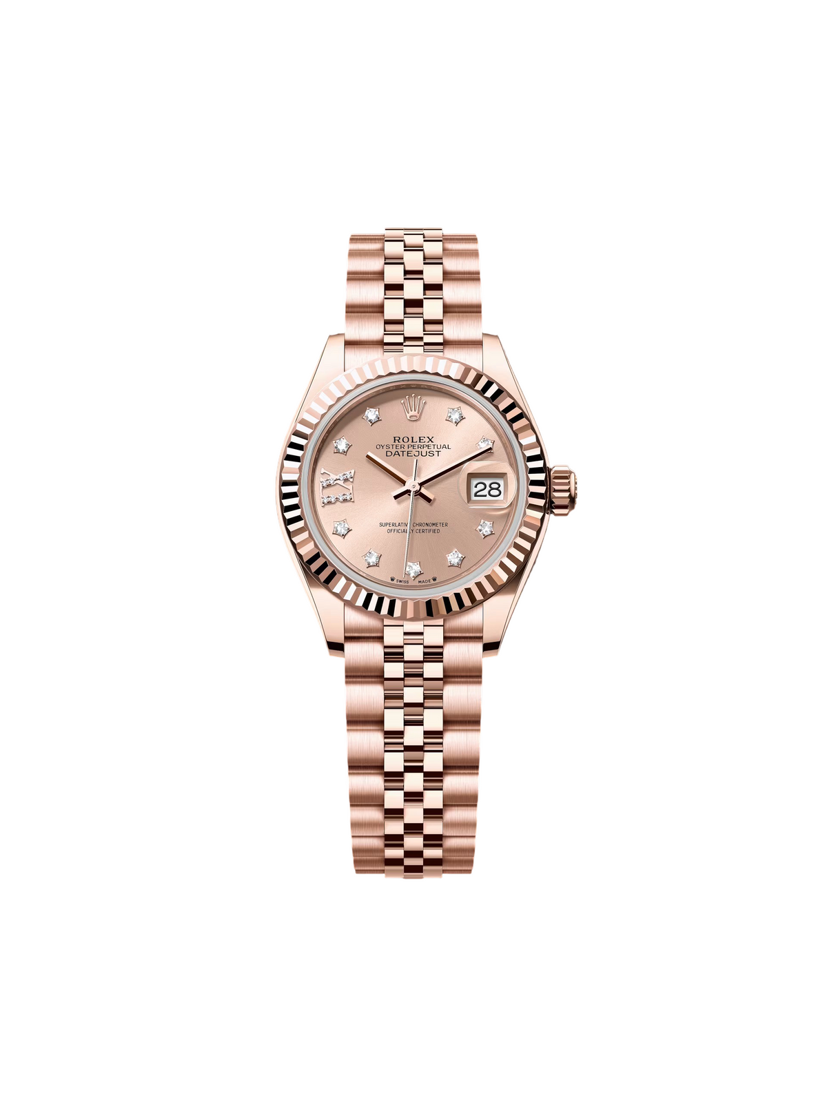 【1:1 Super Clone】 Lady-Datejust 28mm 279175 Rose Dial President Everose Gold