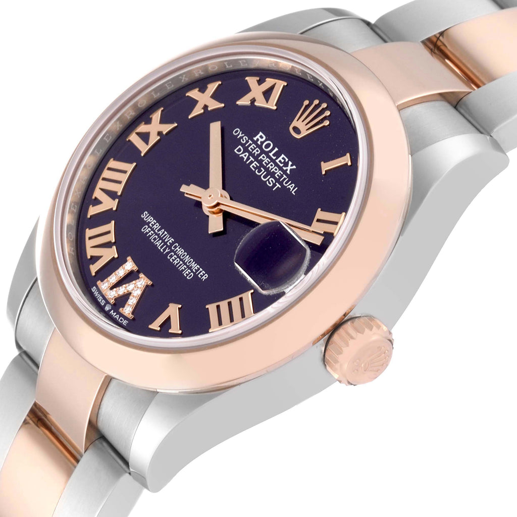 【1:1 Super Clone】 Datejust m278241-0019/0020 Aubergine 31mm Dial Oyster Bracelet Watch