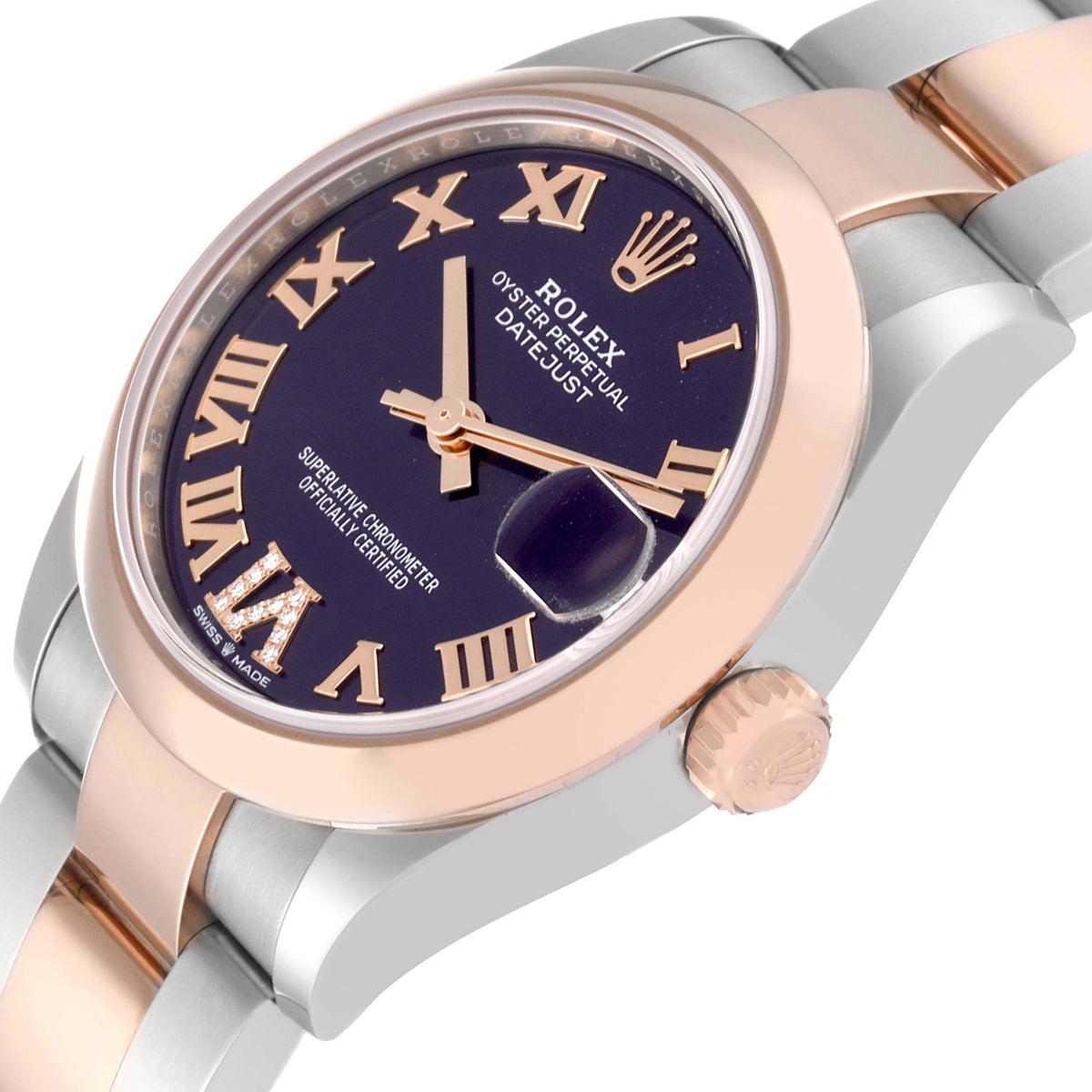 【1:1 Super Clone】 Datejust m278241-0019/0020 Aubergine 31mm Dial Oyster Bracelet Watch