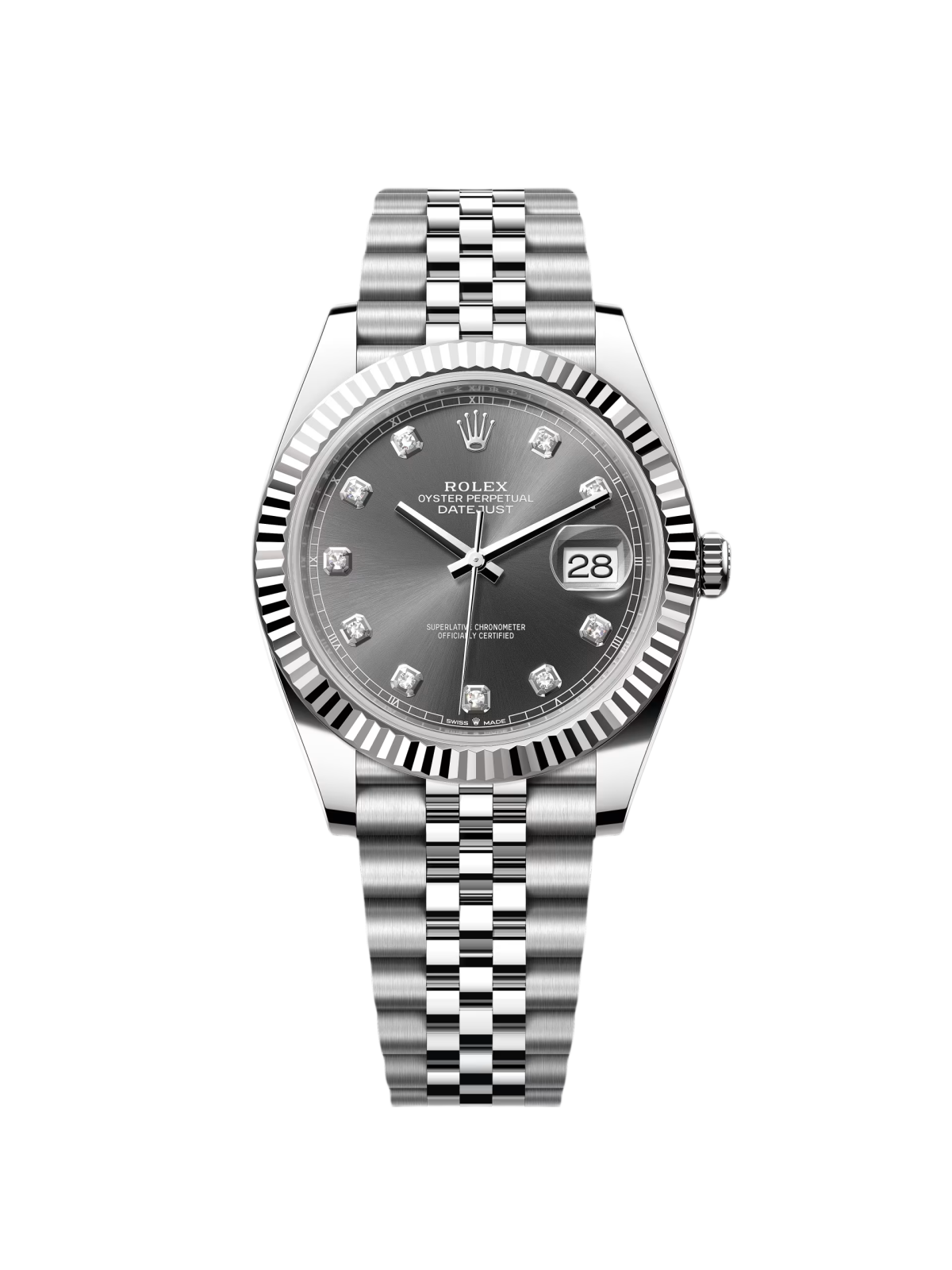 【1:1 Super Clone】  Datejust 41mm 126334 Slate Diamond Jubilee Stainless Steel