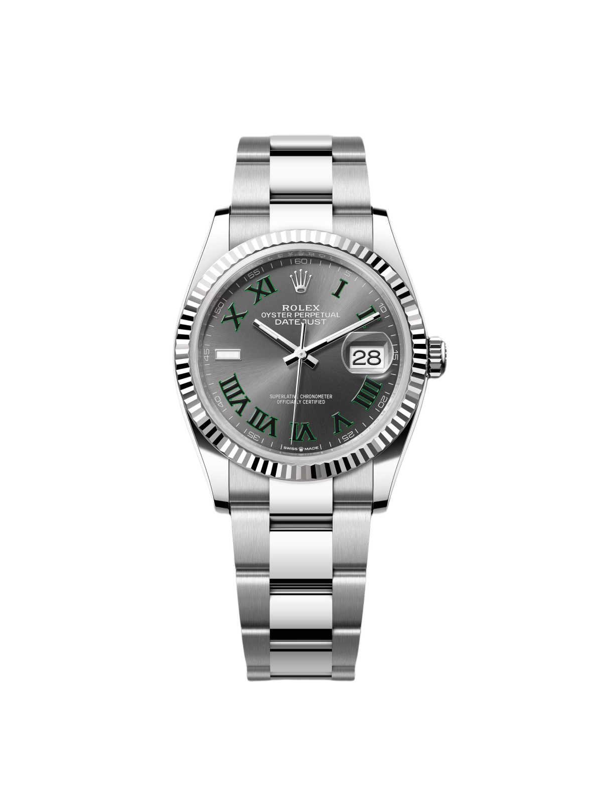 【1:1 Super Clone】  Datejust 36mm 126234 Datejust Slate Roman Dial Jubilee Watch