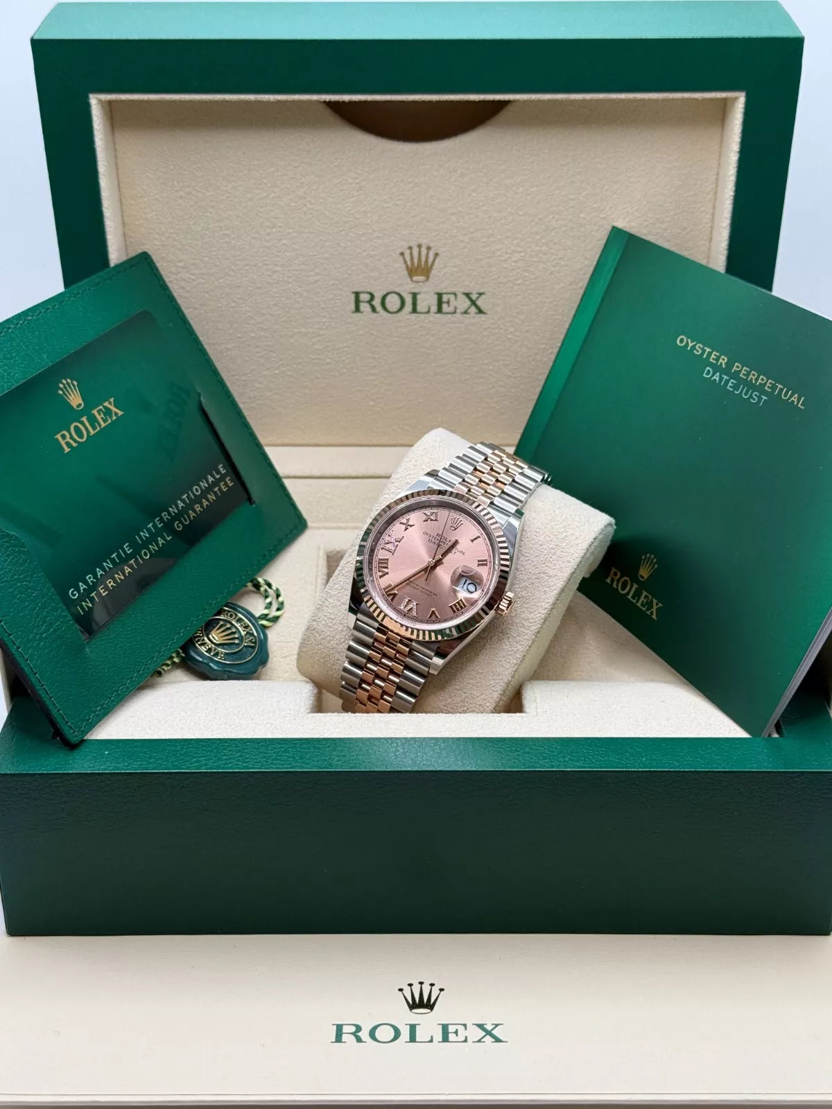 【1:1 Super Clone】  Datejust 36mm 126231 Rose Dial Oyster Bracelet