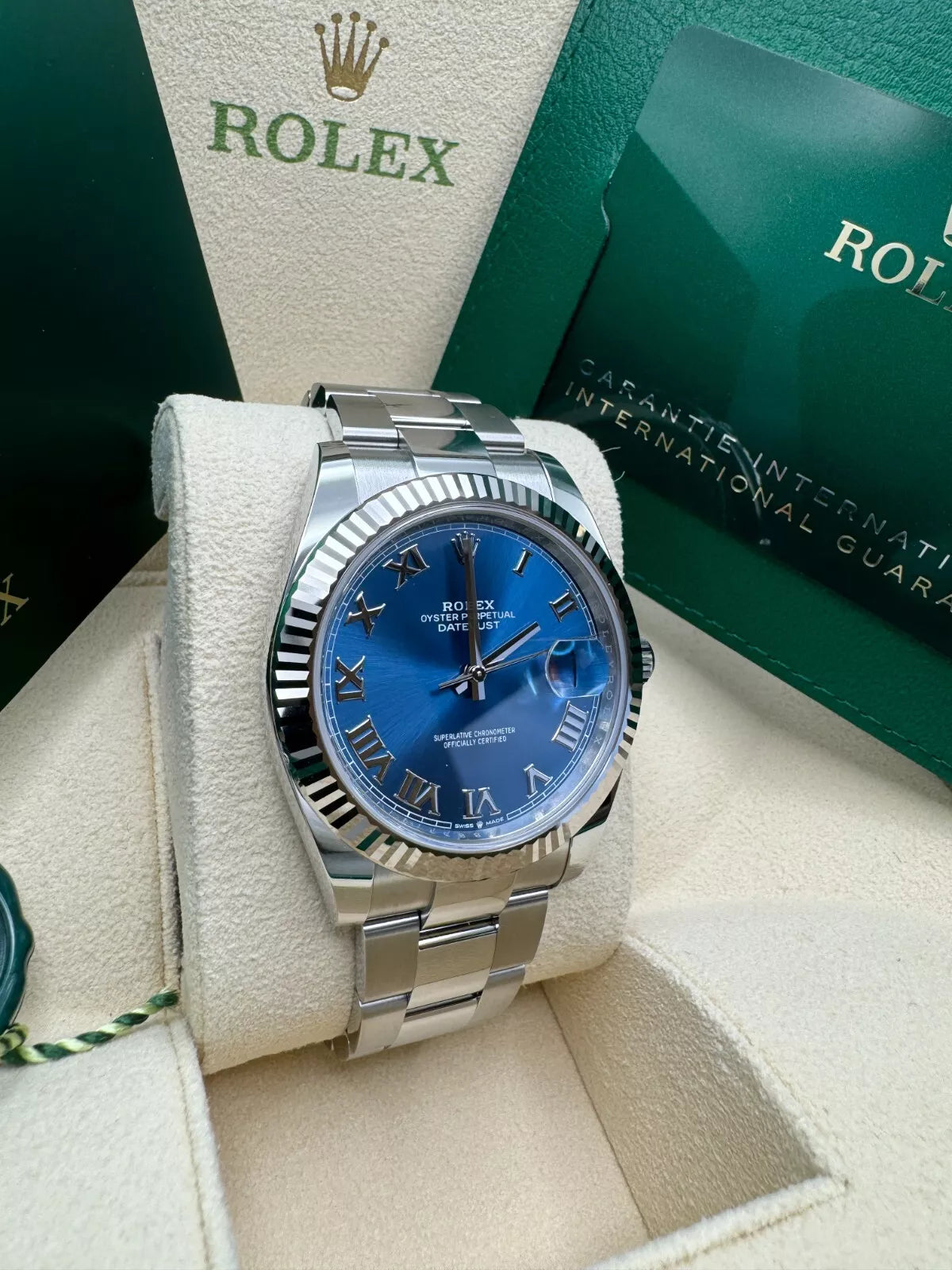 【1:1 Super Clone】  Datejust 41mm 126334 Blue Roman Oyster Stainless Steel Men’s Watch