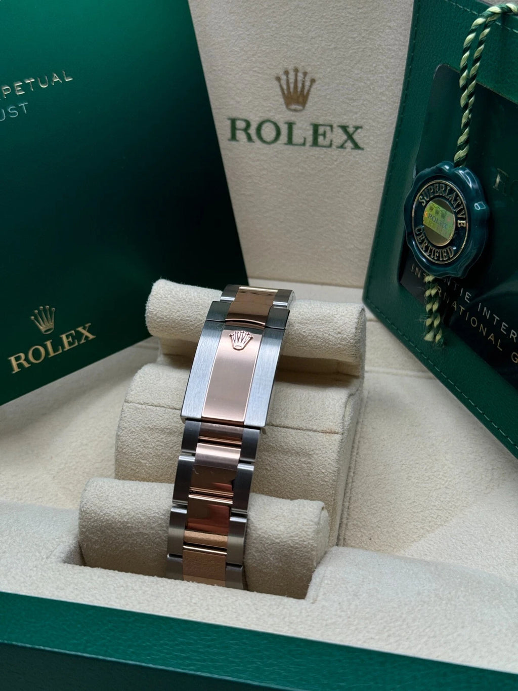 【1:1 Super Clone】 Datejust 41mm 126331 Sundust Index Oyster Steel and Everose Gold Watch